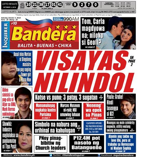 philippine entertainment news bandera|Balita .